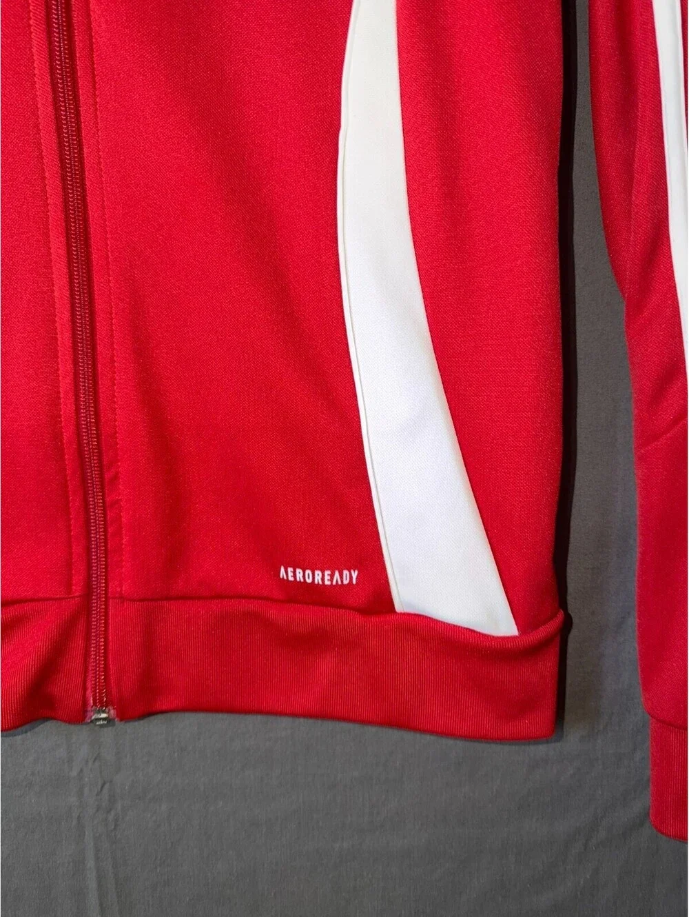 Adidas Phoenix Rising FC Track Jacket Medium M Red Aeroready Soccer Full Zip 11